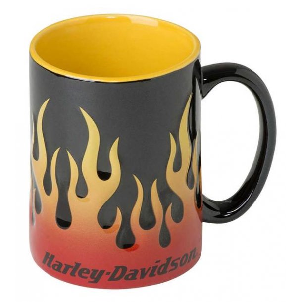 Sculpted Flames Coffee Mug