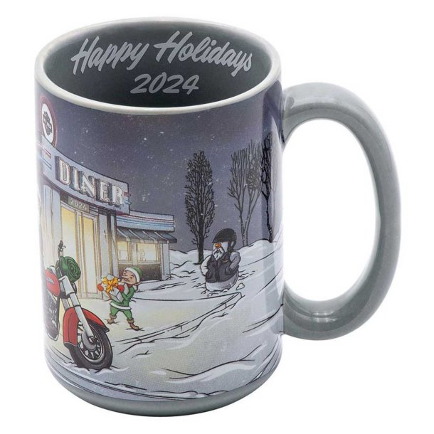 Biker Santa Ceramic Mug - Holiday Special