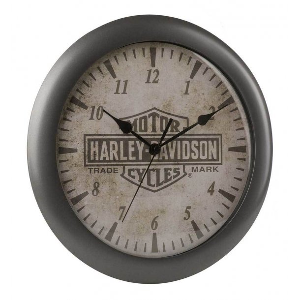 Harley-Davidson&Ccedil; Core Trademark Bar &amp; Shield Logo Clock