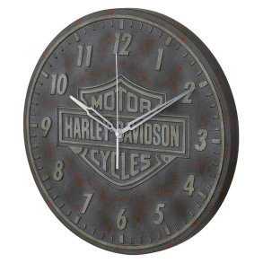 Bar & Shield Logo OUTDOOR Clock - Resin Distressed Finish