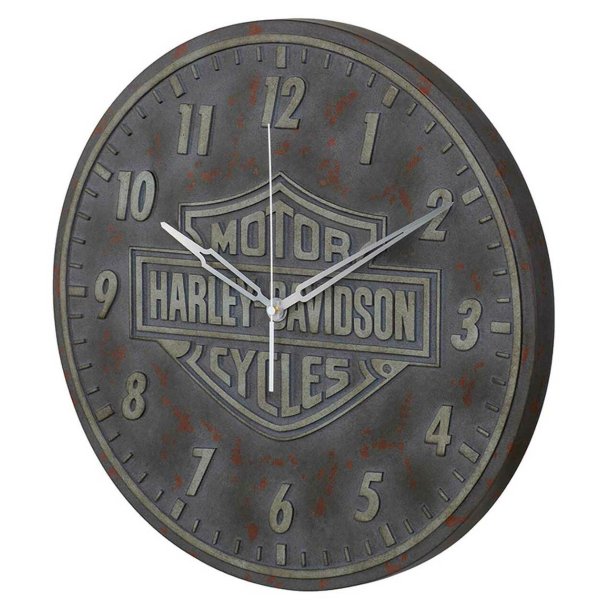 Bar &amp; Shield Logo OUTDOOR Clock - Resin Distressed Finish