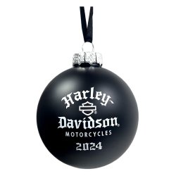 2024 Glass Biker Santa Ball Christmas Ornament Limited Edition