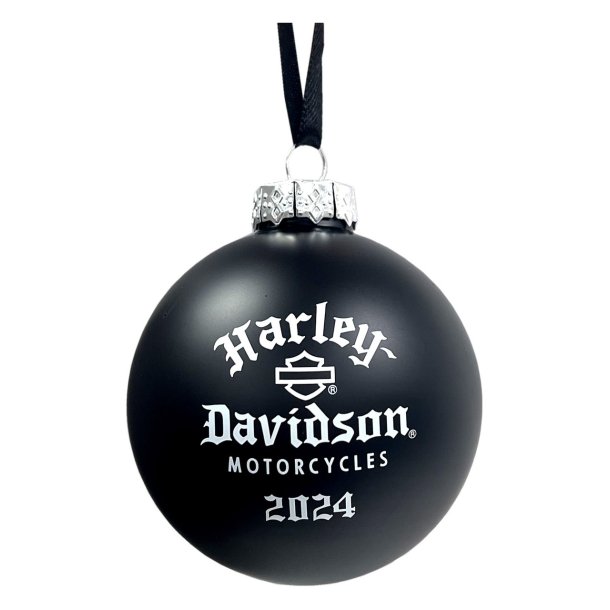 2024 Glass Biker Santa Ball Christmas Ornament Limited Edition