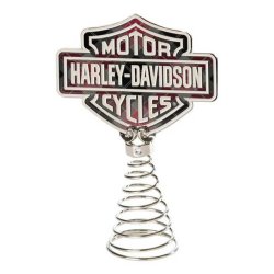  Bar &amp; Shield Logo Christmas Tree Topper, Silver