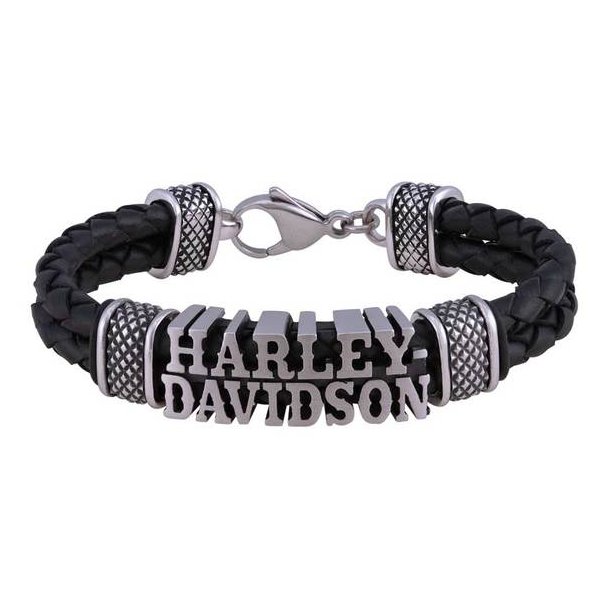 Men's Western H-D Double Leather Braided Bracelet