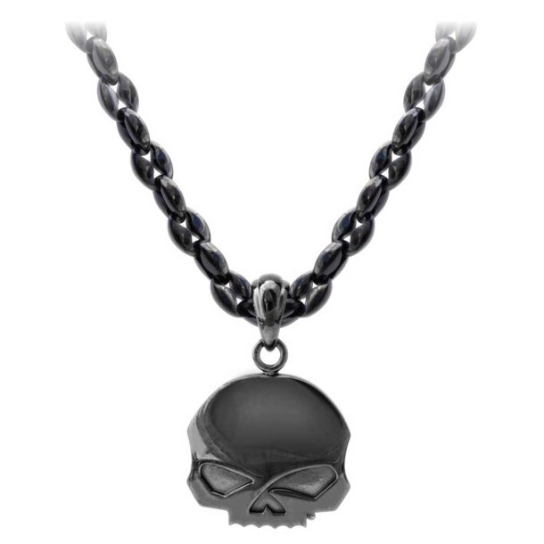 Blackout Willie G Skull Necklace, Stainless Steel