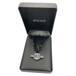  Men's Vintage B&S Large Link Necklace - Black Stainless Steel