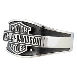 Harley-Davidson Men's Vintage Bar &amp; Shield Signet Ring