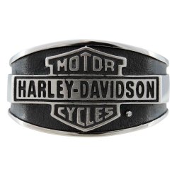 Harley-Davidson Men's Vintage Bar &amp; Shield Signet Ring