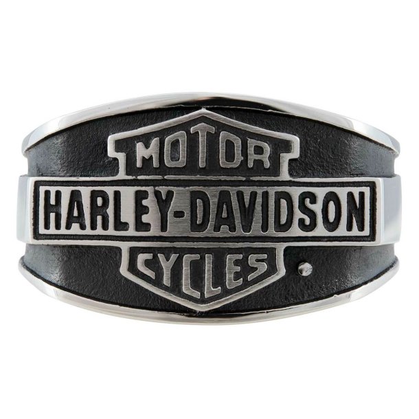 Harley-Davidson Men's Vintage Bar &amp; Shield Signet Ring