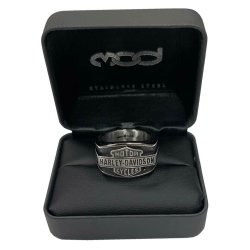Harley-Davidson Men's Vintage Bar &amp; Shield Signet Ring