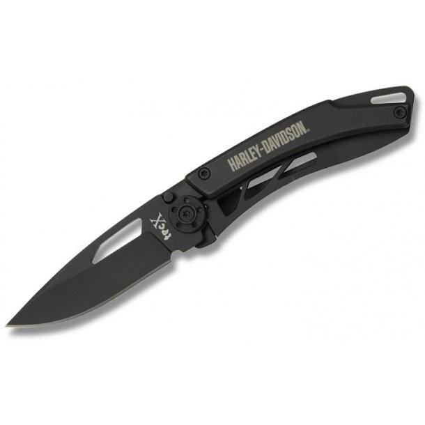 Harley-Davidson TecX Inceptra-T B&S Pocket Knife Stainless Handle Black