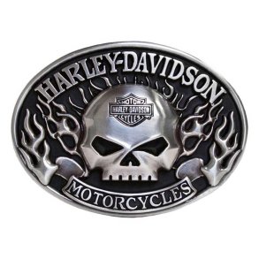 H-D Immunity Skull Belt Buckle
