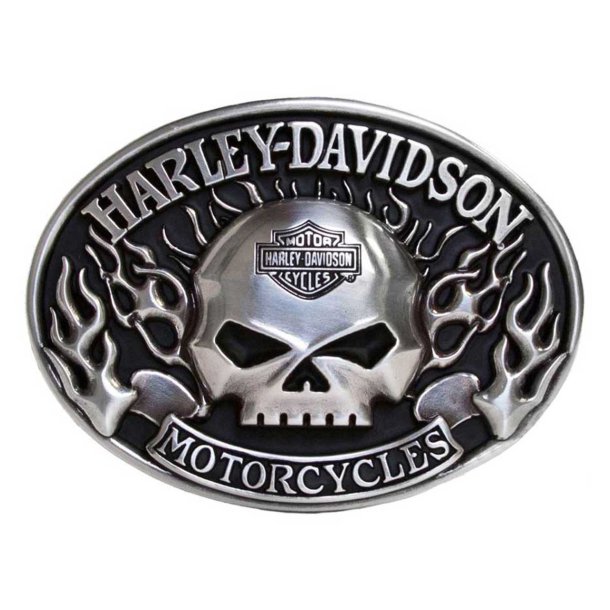 H-D Immunity Skull Belt Buckle