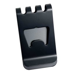 B&S Metal Money Clip/Bottle Opener - Matte Black Finish
