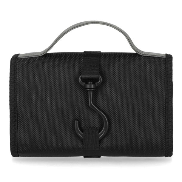 Embossed Bar &amp; Shield Logo Hanging Toiletry Kit