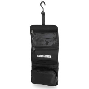 Embossed Bar & Shield Logo Hanging Toiletry Kit