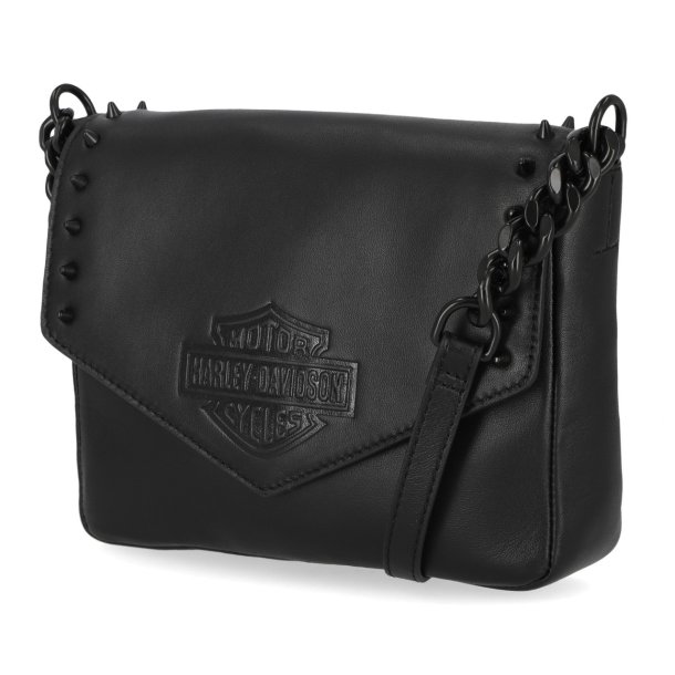 Bar &amp; Shield Cone Stud Flap Crossbody 