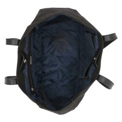 Bar &amp; Shield Logo Summer Tote Bag - Black Canvas