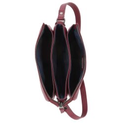  Rebel Pebble Bar &amp; Shield Crossbody Bag  Oxblood