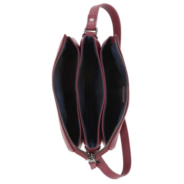  Rebel Pebble Bar &amp; Shield Crossbody Bag  Oxblood