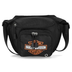 Bar & Shield Nylon Belt Bag Adjustable Waistband