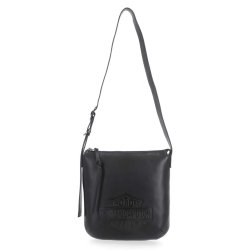 H-D Women's Bar &amp; Shield Logo Genuine Leather Shoulder Bag