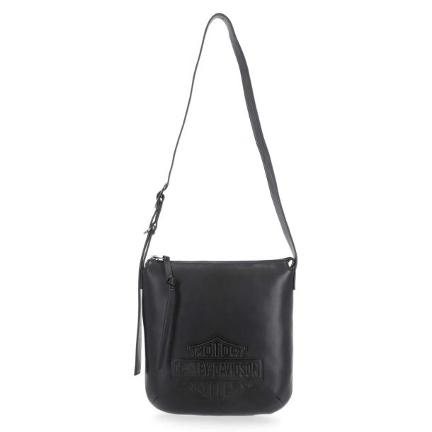 H-D Women's Bar &amp; Shield Logo Genuine Leather Shoulder Bag