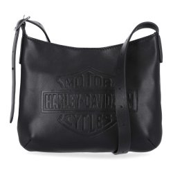 H-D Women's Bar &amp; Shield Logo Leather Crossbody Purse