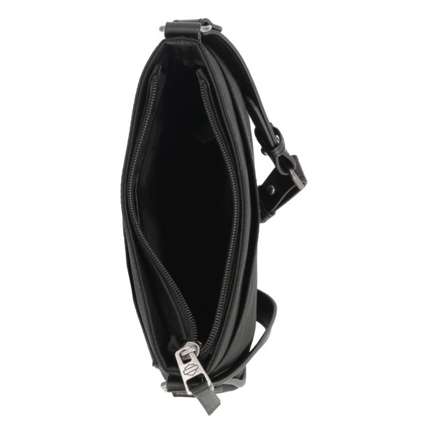  Rhinestone Embellished Bar &amp; Shield Crossbody Bag