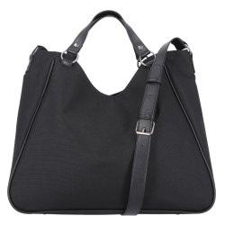 Rhinestone Embellished Bar &amp; Shield Tote Bag