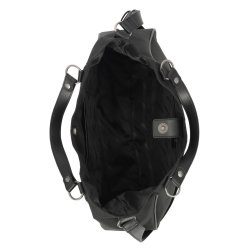 Rhinestone Embellished Bar &amp; Shield Tote Bag