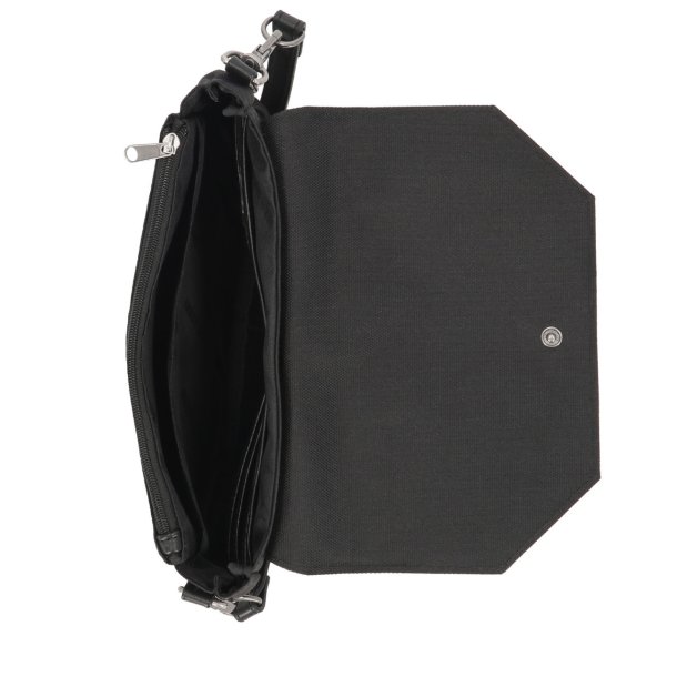 Rhinestone Embellished Bar &amp; Shield Hip Bag