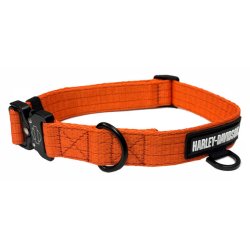 Nylon H-D Rubber Logo Adjustable Pet Collar