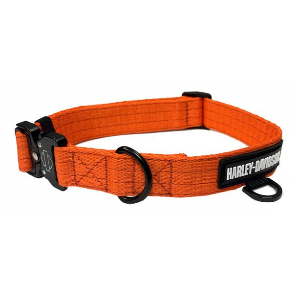 Nylon H-D Rubber Logo Adjustable Pet Collar