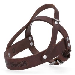 H-D Genuine Leather Dog Harness, Embossed H-D Logo