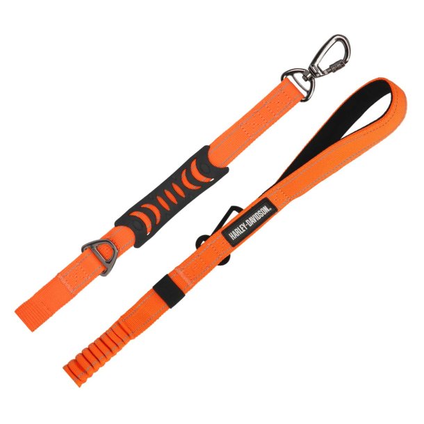 H-D Flex Dog Leash, Nylon Strap &amp; Rubber Grip Handle