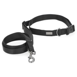H-D Handsfree Nylon Web Leash w/ Adjustable Belt