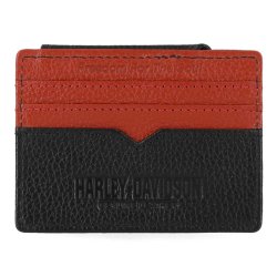 Men's Bar &amp; Shield Core Pebble Card Case Wallet