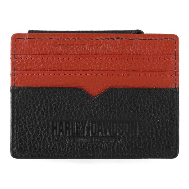 Men's Bar &amp; Shield Core Pebble Card Case Wallet