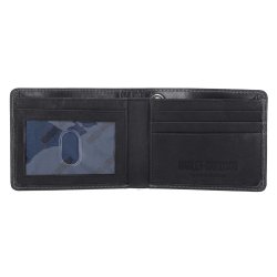 Willie G Skull Logo Billfold Leather Wallet
