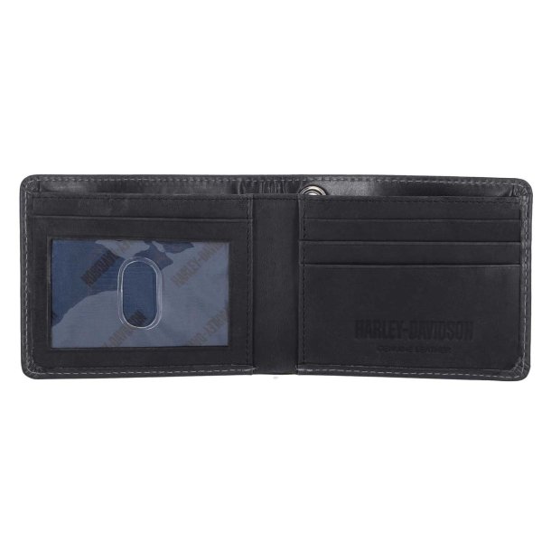 Willie G Skull Logo Billfold Leather Wallet