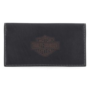 H-D Men's Laser Bar & Shield Rodeo Bi-Fold Leather Wallet