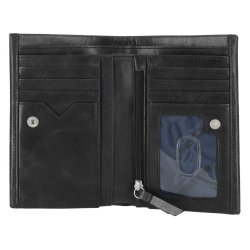 Universal Classic Slim Bi-Fold Leather Wallet 