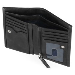 Universal Classic Slim Bi-Fold Leather Wallet 