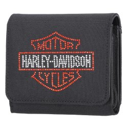 Rhinestone Embellished Bar &amp; Shield Indexer Wallet