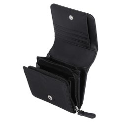 Rhinestone Embellished Bar &amp; Shield Indexer Wallet