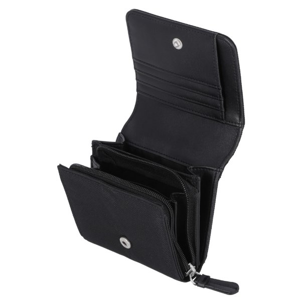 Rhinestone Embellished Bar &amp; Shield Indexer Wallet