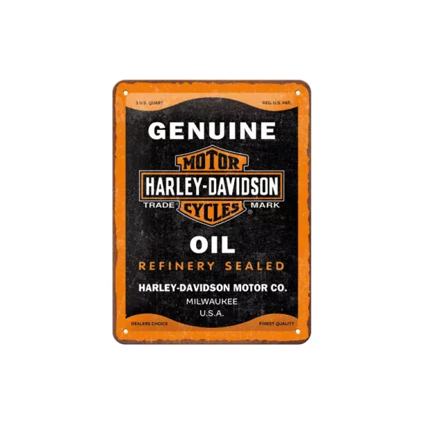 Genuine Oil 15x20 Tin Sign