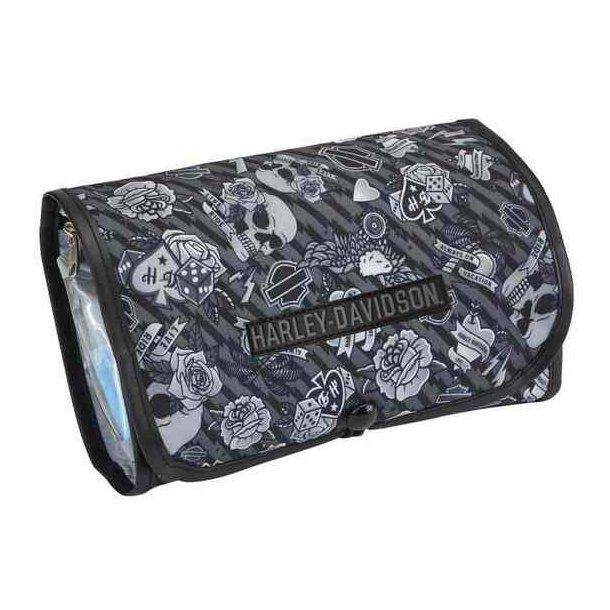 Deluxe Hanging Gray Tattoo Toiletry Kit